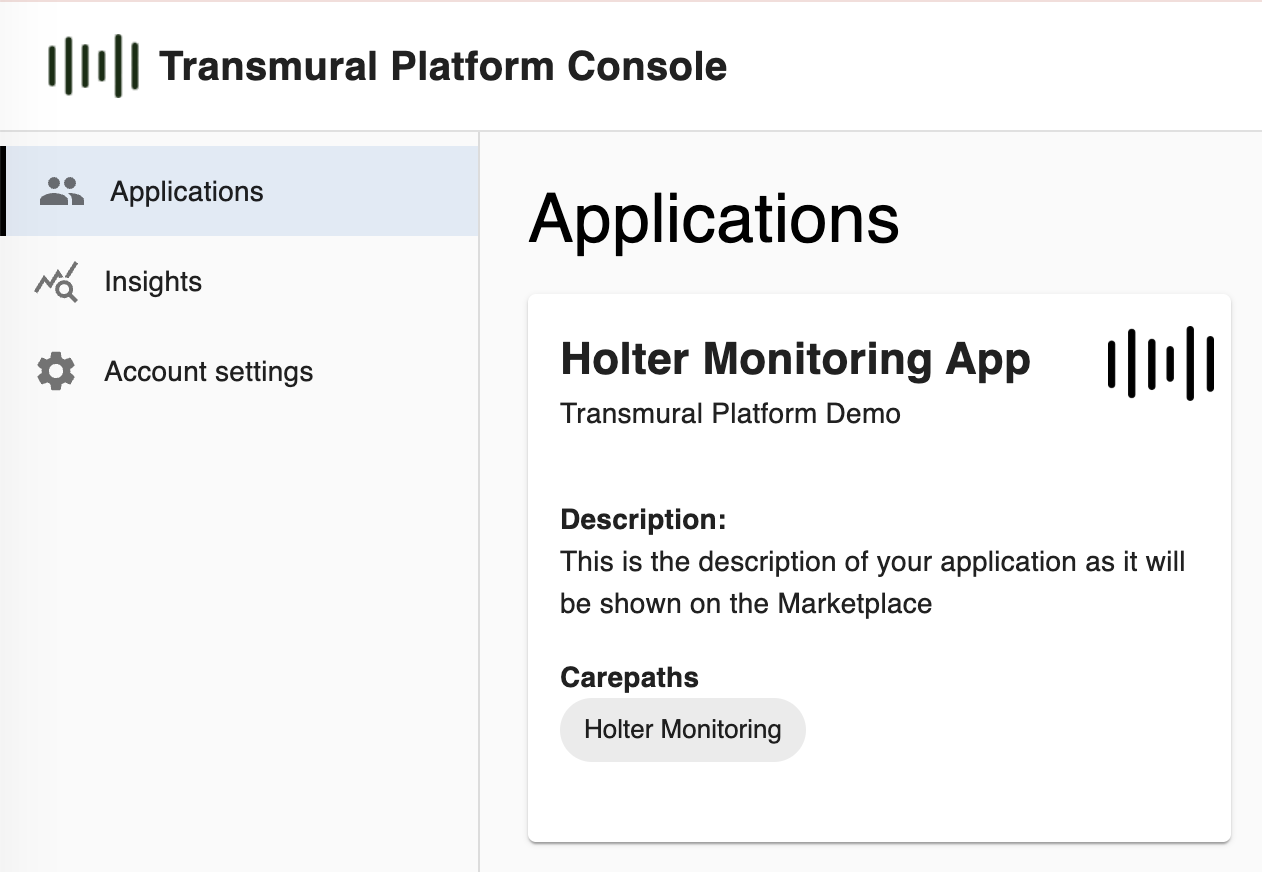 Manage Your Applications on the Transmural Platform Marketplace
